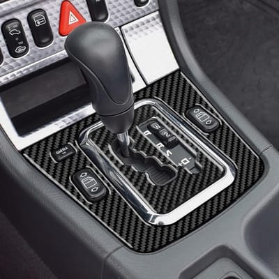 Carbon fiber center console paneel voor Mercedes-Benz SLK R170 (1996-2003) - versieringsaccessoires voor versnellingspook en interieurupgrades