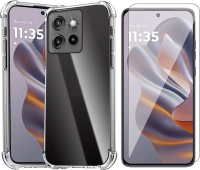 Hoesje geschikt voor Motorola Moto Edge 50 Neo / Edge 60 Neo / Thinkphone 25 - Screenprotector Glas - Shockproof Transparant