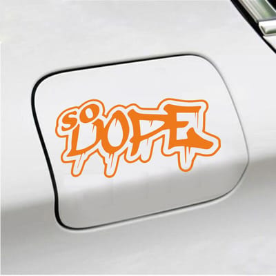 Bumpersticker - So Dope - 8,2 X 15 - Oranje