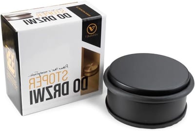 Deurstopper - Mat Zwart - 50 x 100 mm - Roestvrij Staal met Antislip Rubber - Voor Zware Deuren en Muurbescherming