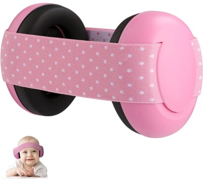 Geluidsdempende oordopjes - Baby-oordopjes - Geluidsblokkerende oordopjes - Oordopjes - Slaap-oordopjes - Unisex - Geschikt voor baby's jonger dan 2 maanden - Roze - 7*7*8 cm