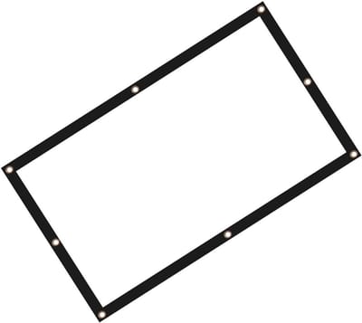 Projectiescherm - Draagbaar Scherm - Thuisbioscoop Maken - Gelijkmatige Lichtverspreiding - 100 Inch 16:9 - Wit