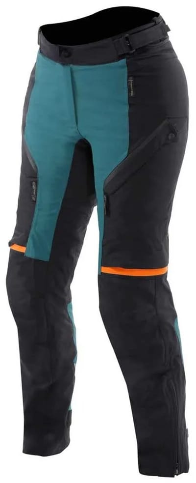 Dainese Mangen Absøluteshell™ Pro Waterproof Ladies Dark Sea Black Textile Motorcycle Pants - Maat 40 - Broek