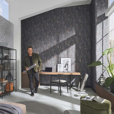 Erismann Vinylbehang 1037547.0 - Fashion for Walls 4 - Industrieel Grijs - 53cm x 10.05m