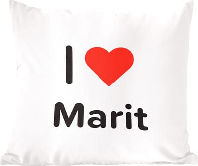Sierkussens - Kussentjes Woonkamer - 60x60 cm - I love - Marit - Meisje