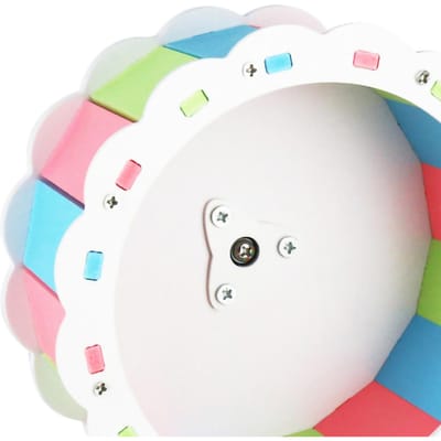 Stil Zonnebloemvormig Hamsterwiel PVC Schroefmontage Huisdier Loopwiel voor Huisdier Hamster Sport Drie Kleuren, Hemelsblauw 13cm/5.1in white