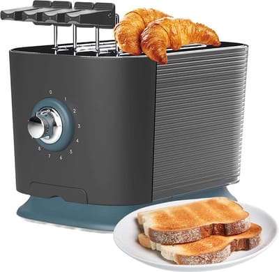 White-Label® Broodrooster met Tostiklemmen - Toaster - Broodroosters - Zwart