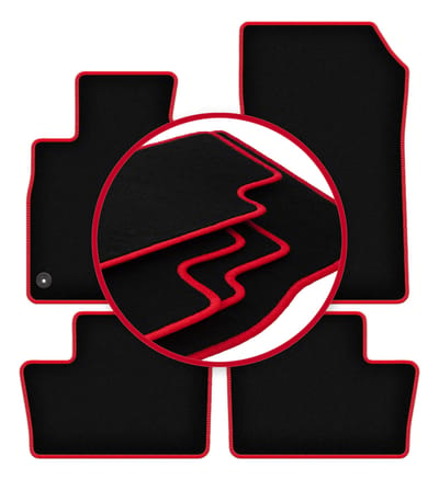 CARLUX-RED automatten voor: Nissan Juke II F16 crossover (2019-)