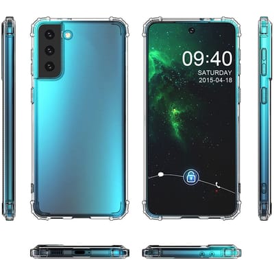 Schokbestendig Back Cover Hoesje - Shockproof Telefoonhoesje - Geschikt voor Samsung Galaxy S21 Plus - Transparant
