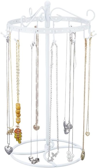Rotating Chain Holder voor Sieraden met Haken voor Kettingen, Oorbellen en Ringen - Ideaal voor Dames en Organisatie van Sieraden