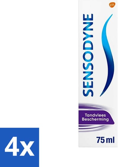 4 x Sensodyne Tandpasta Gum Protection 75 ml - Gevoelige Tanden - Tandvleesbescherming - Tandpasta - Gevoeligheid - Tandpasta Voor Gevoelige Tanden