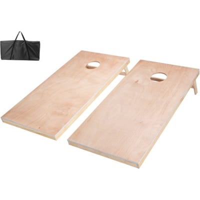 VEVOR Cornhole Spelset (1255 x 600 x 302 mm) Cornhole spelborden, draagbaar werpbord van massief hout, cornhole spel voor volwassenen, inclusief draagtas, voor tuin, achtertuin, strand, camping