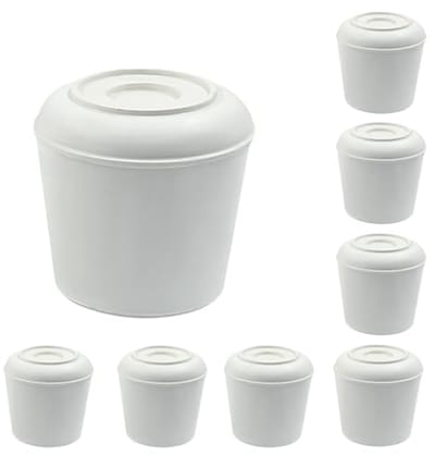 8 stuks Rubber Antislip Stoelpootdoppen - Ronde Meubelbeschermers voor Stoelen en Tafels