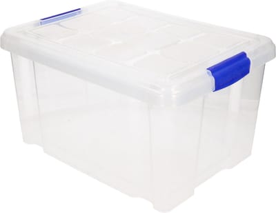 PlasticForte Opbergbox met deksel - 5 liter - transparant - kunststof - opbergkist