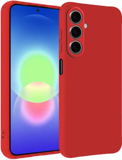 Hoesje - Geschikt voor Samsung Galaxy A27 - Sterk & Shockproof - Siliconen Case - Hoes Cover - Telefoonhoes - Rood