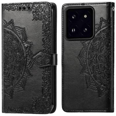 imoshion Hoesje - Geschikt voor Xiaomi 14T Pro - Mandala Bookcase - Zwart