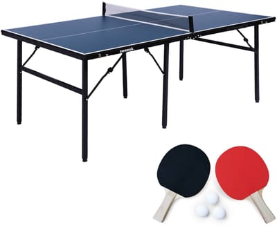 sweeek - Medium outdoor tafeltennistafel met 2 rackets en 3 ballen 180 x 102 x 76 cm