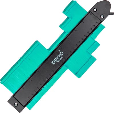 Aftekenhulp 25 CM met LOCK -  Profielmal – groen