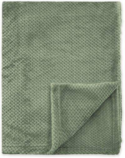 Byrklund Plaid Bubble Cuddle - 130x160 - 100% Polyester - Olijfgroen