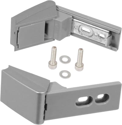 Deurscharnieren Reparatieset - Koelkastonderdelen Vriezer - Keukenapparaat Reparatie - Gepolijst Zilveren Afwerking - Set van 2 - Zilver