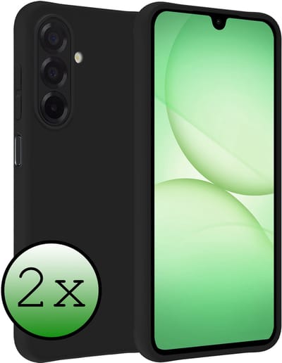 Hoesje 2 Stuks - Geschikt voor Samsung Galaxy A17 - Sterk & Shockproof - Case Siliconen - Back Cover - Telefoon Hoes - Zwart