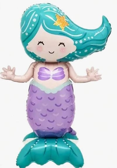 Folieballon - Zeemeermin - 70 x 116 cm - ballon - feest - versiering - feest decoratie - 1 stuk