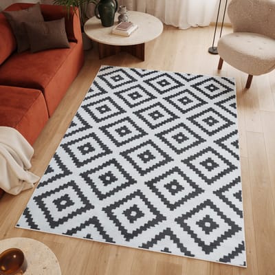 Tapiso Luxury Vloerkleed Wit Modern Woonkamer Tapijten Maat- 140x200