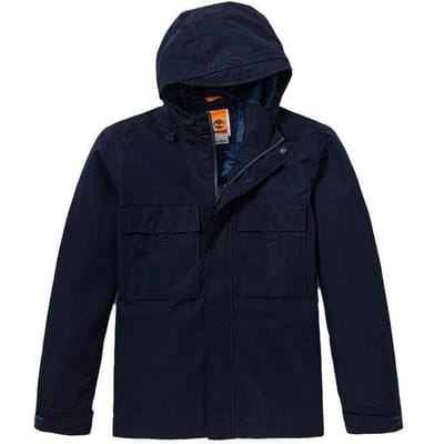 Timberland Effen Kleur Outdoor Jas met Capuchon Heren Jas Diep-Saffierblauw A2MW4-433 L black