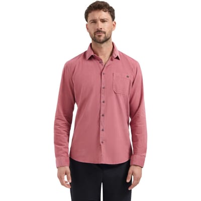No Excess Shirt Herringbone Fine Corduroy Old Pink Größe: S | Casual hemden Outlet | Herren | Rosa