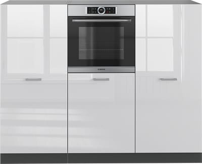 Vicco R-Line Keukenblok – 180 cm zonder werkblad Wit hoogglans/antraciet