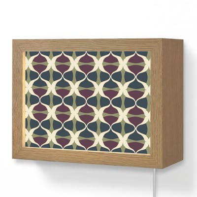 Wandlamp 20x15 cm - Oplaadbaar - Abstract - Retro - Kleurrijk - Wandlampen binnen woonkamer - Slaapkamer lamp met kabel - Decoratieve nachtlamp - Vloerlamp snoer