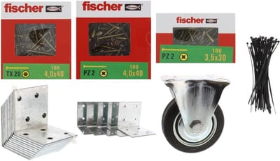 Gereedschap Set - Bevestigingsmateriaal - Klus Benodigdheden - Veelzijdig Gebruik - 100 Stuks - Goud Zwart