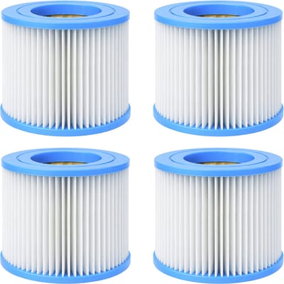 Filterpatroon Spa Type S1 [Set van 4] Geschikt voor Intex 29001E / 29011E PureSpa - 7,3 x 10,4 cm Phonillico®