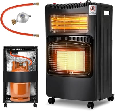 Gas- en elektrische heater 4200 W - Ideaal voor binnen en buiten - Infrarood verwarming met 3 snelheden