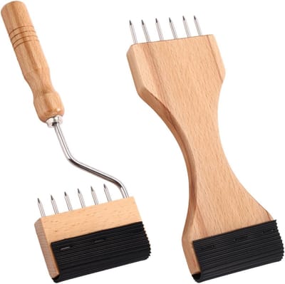 Spanband Trektool - Stoffeer Gereedschap - Meubels Spannen - Veel Hefboomwerking - 2 Stuks - Houtkleur Zilver