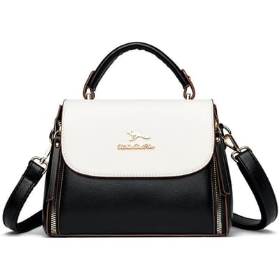 Nieuwe Stijl Moedertas Trendy Enkel Vak Crossbody Tas Sfeervolle Splicing Middenleeftijd Dames Tas Praktische Schoonmoeder Handtas black