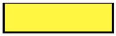 Blanco magneetsticker - geel 100 x 40 mm