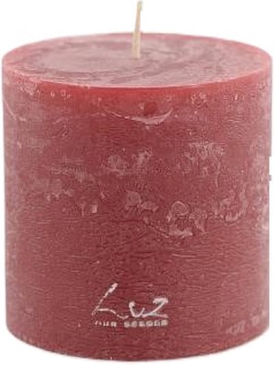 Rasteli Luz Your Senses Stomp Kaars Rood-Antik Rood D 9 cm H 9 cm