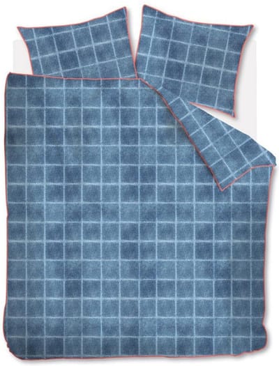 At Home by BeddingHouse Denim Dekbedovertrek - Blauw - Tweepersoons - 200 x 220 cm