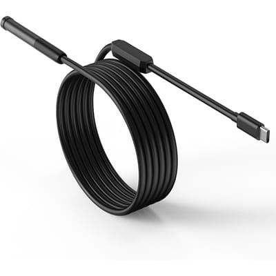 TypeC Endoscoopinspectie Borescope Camera 7,9 mm Ingebouwde verstelbare LED-verlichting IP67 Waterdicht Single Lens zwart