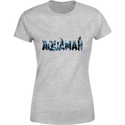 Aquaman Chest Logo dames t-shirt - Grijs - XS