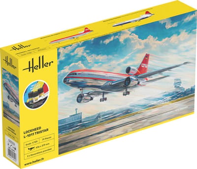Heller Modelbouwpakket Vliegtuigen - 56451 Lockheed L-1011 Tristar - Vliegtuig - Starter Kit Plastic - 1:125 - Modelbouw