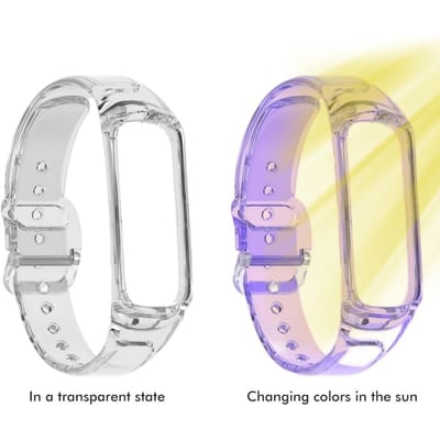 Bracelets de remplacement compatibles pour Samsung Galaxy Fit2 SM-R220 Bracelets intelligents Bracelet pour femmes violet