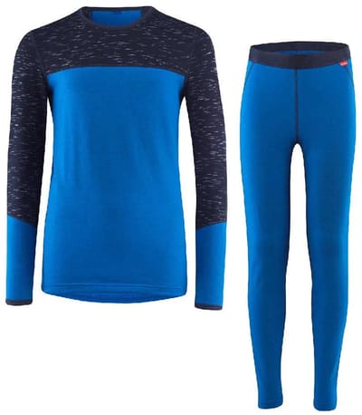 Loeffler Starlit Transtex Warm Basislaag Set Blauw 164 cm Jongens
