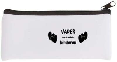 Akyol - vader van de leukste kinderen Etui - Vader - de leukste papa - vader cadeautjes - vaderdag - verjaardag - geschenk - kado - 20 bij 9 cm