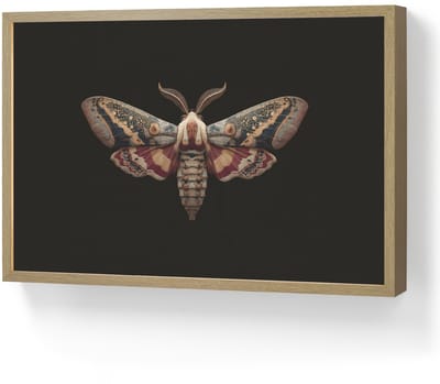 Wandlamp 60x40 cm - Oplaadbaar - Mot - Oosterse patronen - Sierlijk - Wandlampen binnen woonkamer - Slaapkamer lamp - Decoratieve nachtlamp - Vloerlamp draadloos