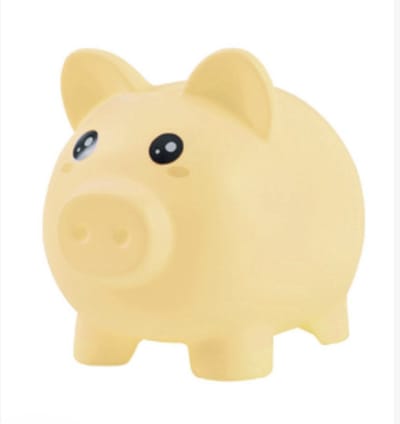 iTotal Home and Gifts Spaarpot Piggy Bank YELLOW PIGGY 20.9x17x19.3cm