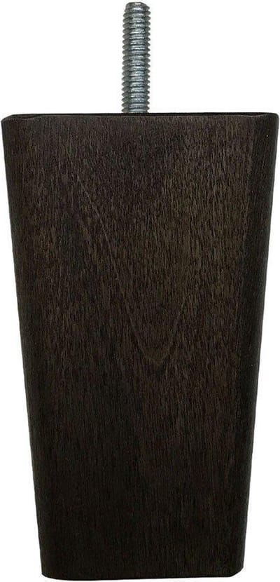 Meubelpoot bruin taps 7 bij 7 cm en hoogte 10 cm van massief hout (M8) - Set van 4 stuks