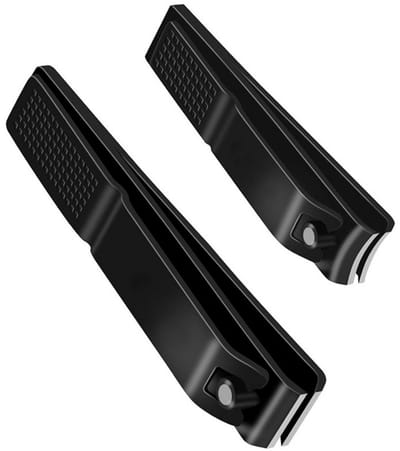 EXCITAT Nagelknipperset - Extra brede nagelknipper - geschikt voor vinger- en teennagels - Extra scherpe en sterke nagelknipper - 2 stuks - Roestvrij staal