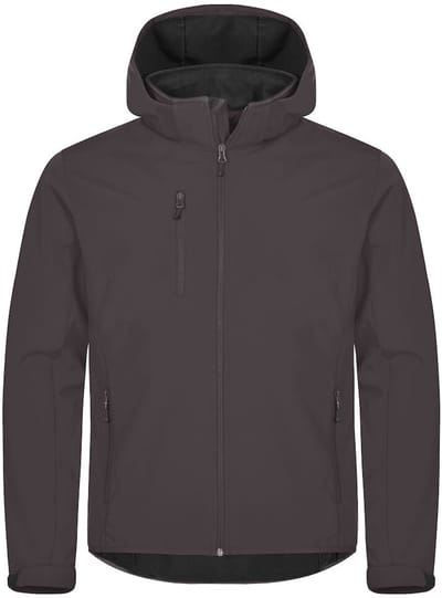 Clique Classic Softshell Hoody 0200912 - Donkergrijs - S